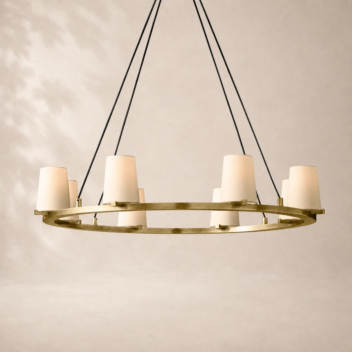Pauvelle Fabric Shade Round Chandelier 36"