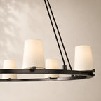 Pauvelle Fabric Shade Round Chandelier 48"