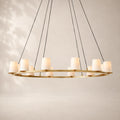 Pauvelle Fabric Shade Round Chandelier 48"