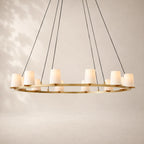 Pauvelle Fabric Shade Round Chandelier 48"