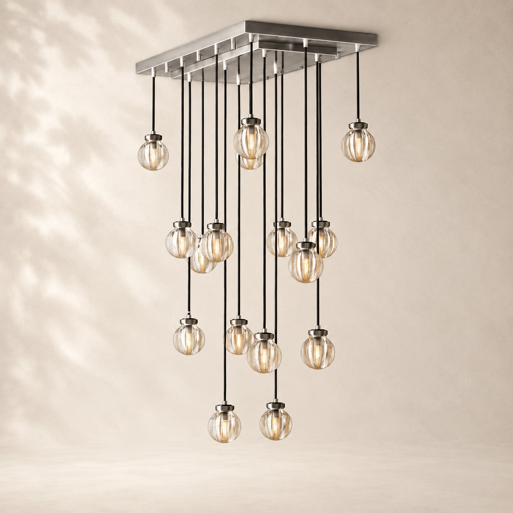 Perlisse Rectangular Chandelier 36"