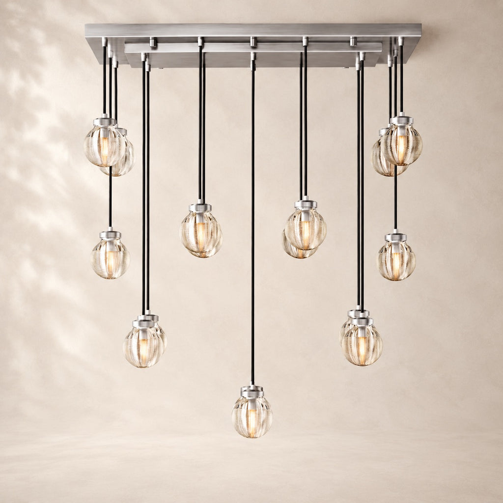Perlisse Rectangular Chandelier 36"