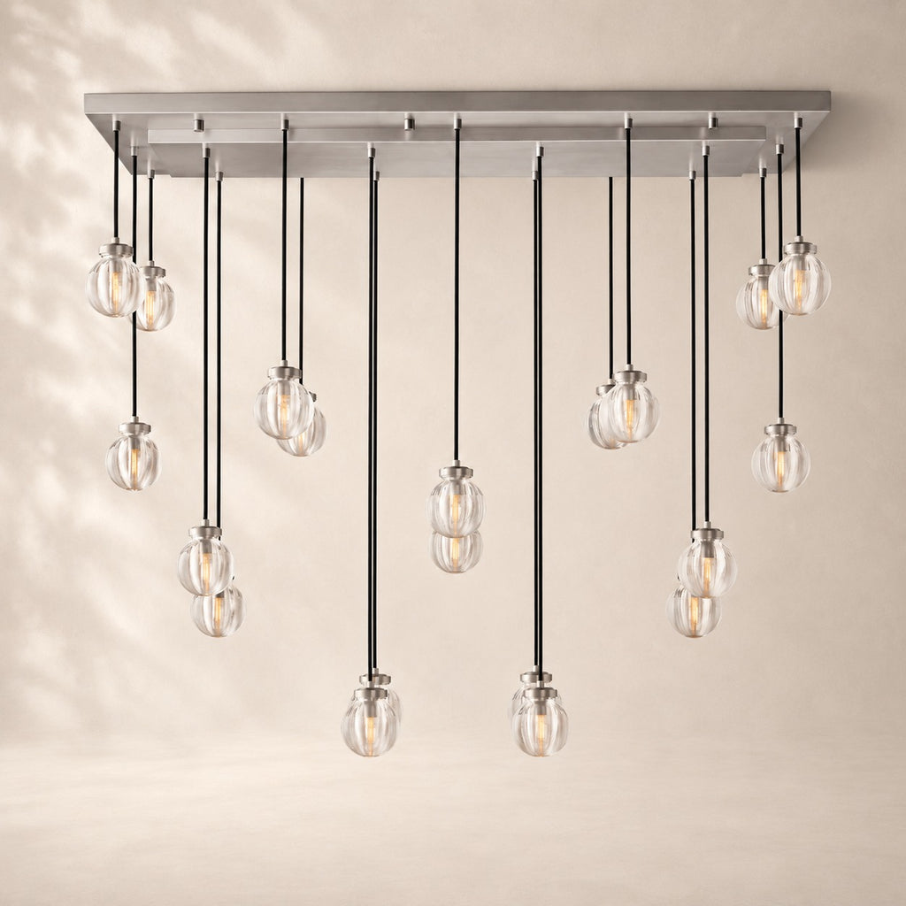 Perlisse Rectangular Chandelier 54"