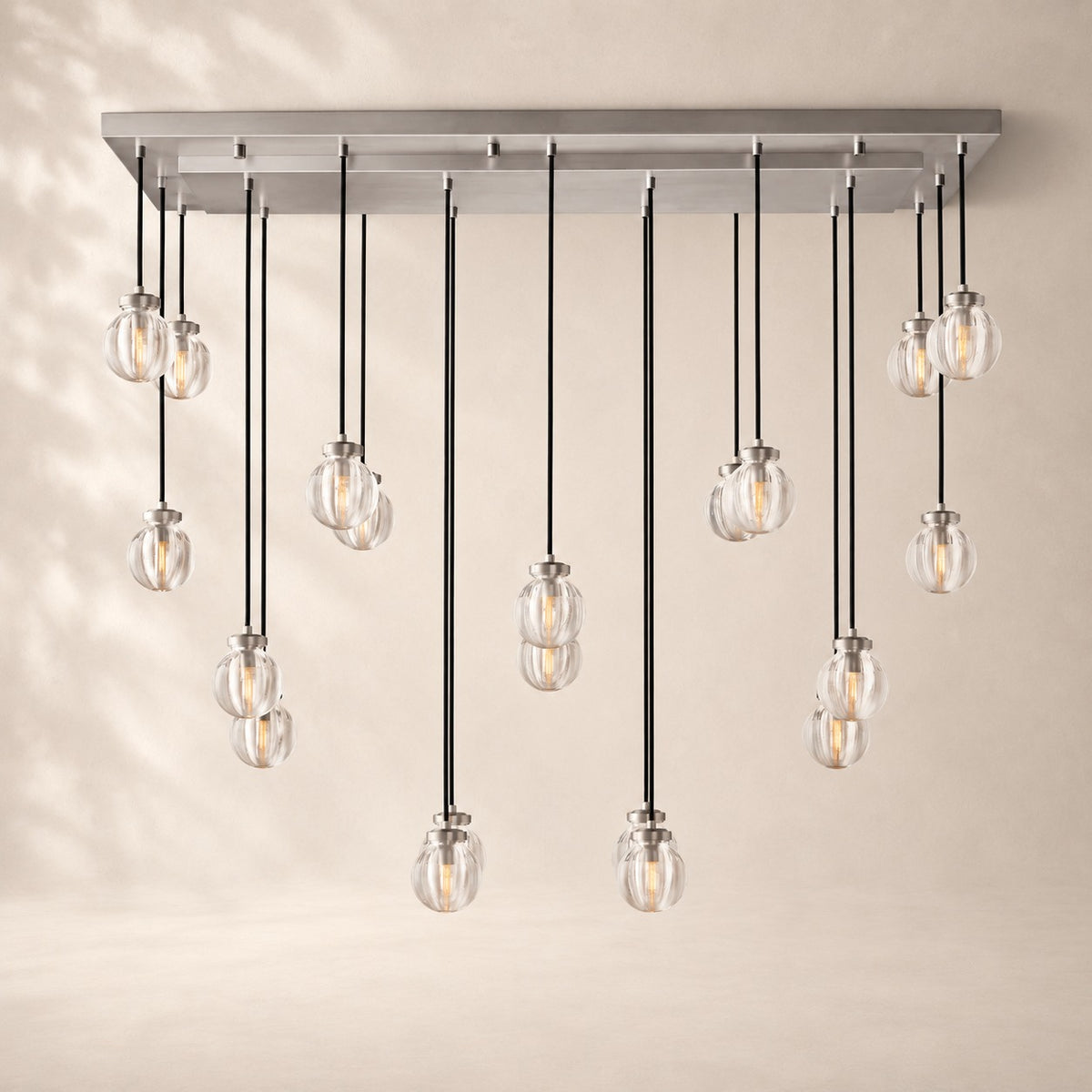Perlisse Rectangular Chandelier 54"