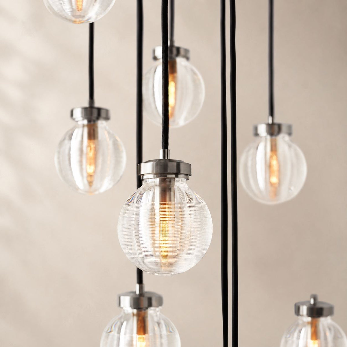 Perlisse Round Chandelier 22"