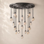 Perlisse Round Chandelier 38"