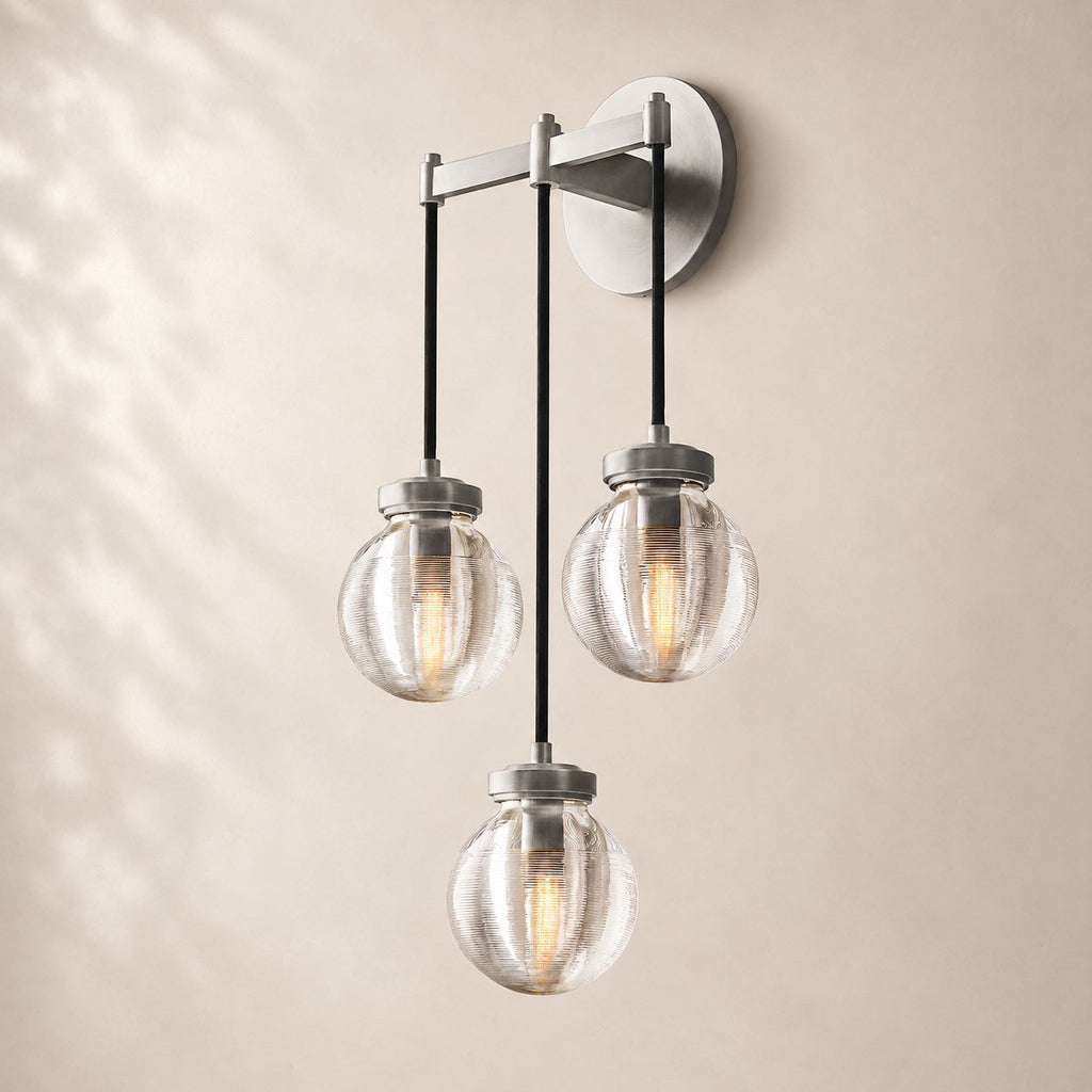 Perlisse Triple Sconce
