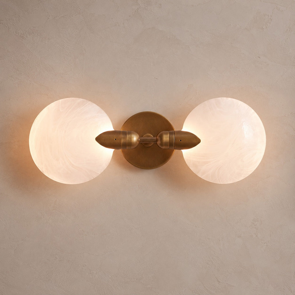 Petalwake Double Sconce