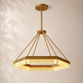 Pleven Crystal Hexagonal Chandelier 36"