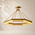 Pleven Crystal Hexagonal Chandelier 48"