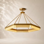 Pleven Crystal Hexagonal Chandelier 48"