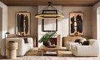Pleven Crystal Hexagonal Chandelier 48"