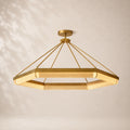 Pleven Crystal Hexagonal Chandelier 60"