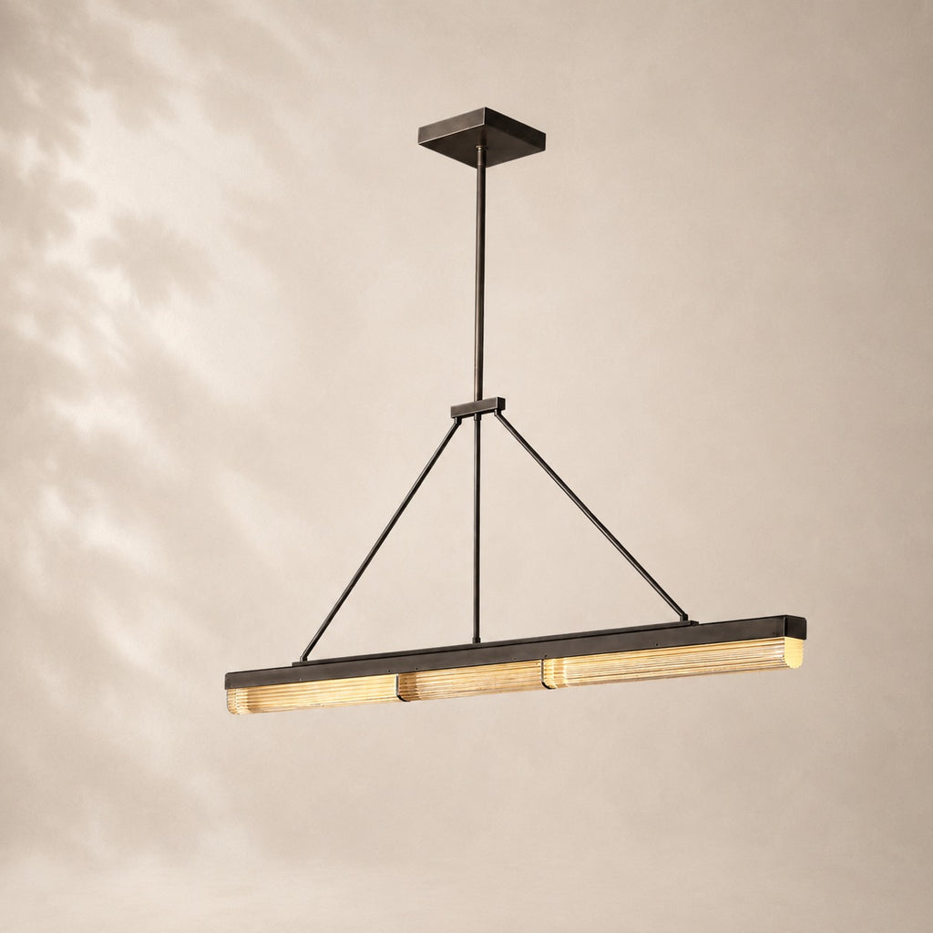 Pleven Crystal Linear Chandelier Chandelier 60"