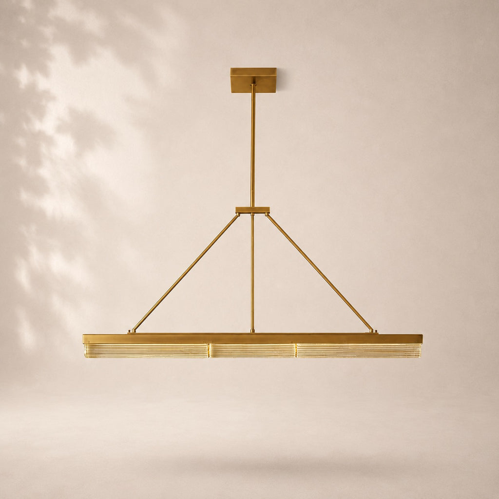 Pleven Crystal Linear Chandelier Chandelier 60"