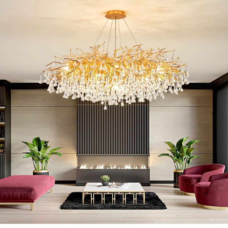 Rain Living Room Branch Chandelier - ebuylight