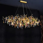Colorful Crystal Dining Branch Chandelier