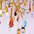Colorful Crystal Dining Branch Chandelier