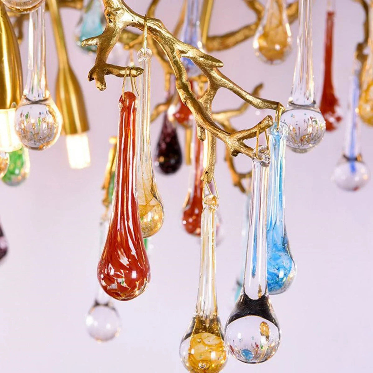 Colorful Crystal Dining Branch Chandelier