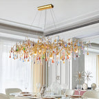 Colorful Crystal Dining Branch Chandelier