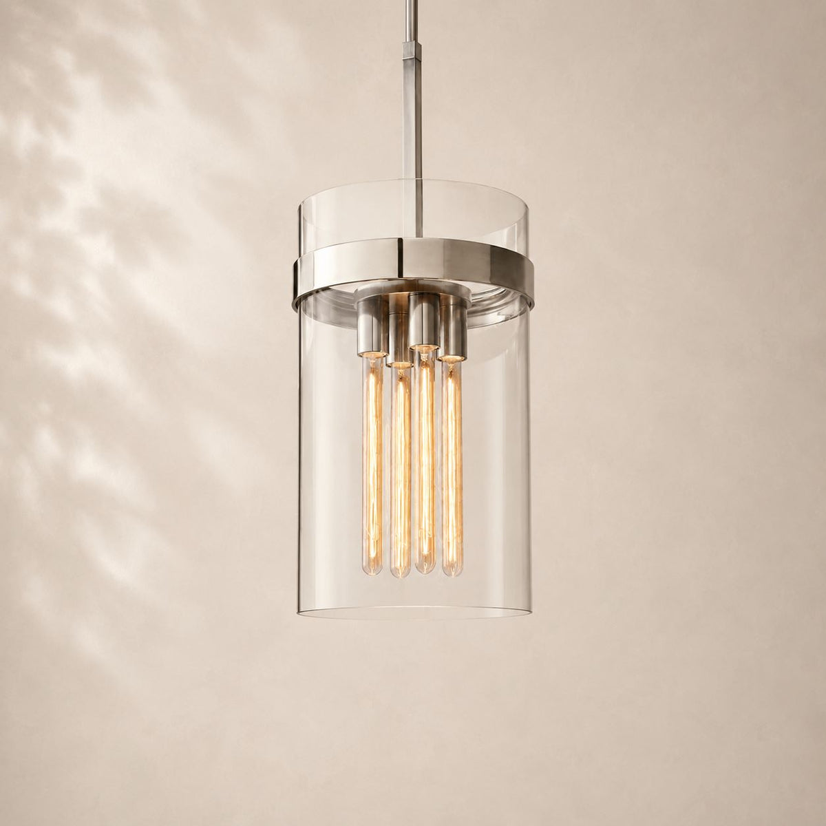 Ravina Clear Glass Pendant 12"