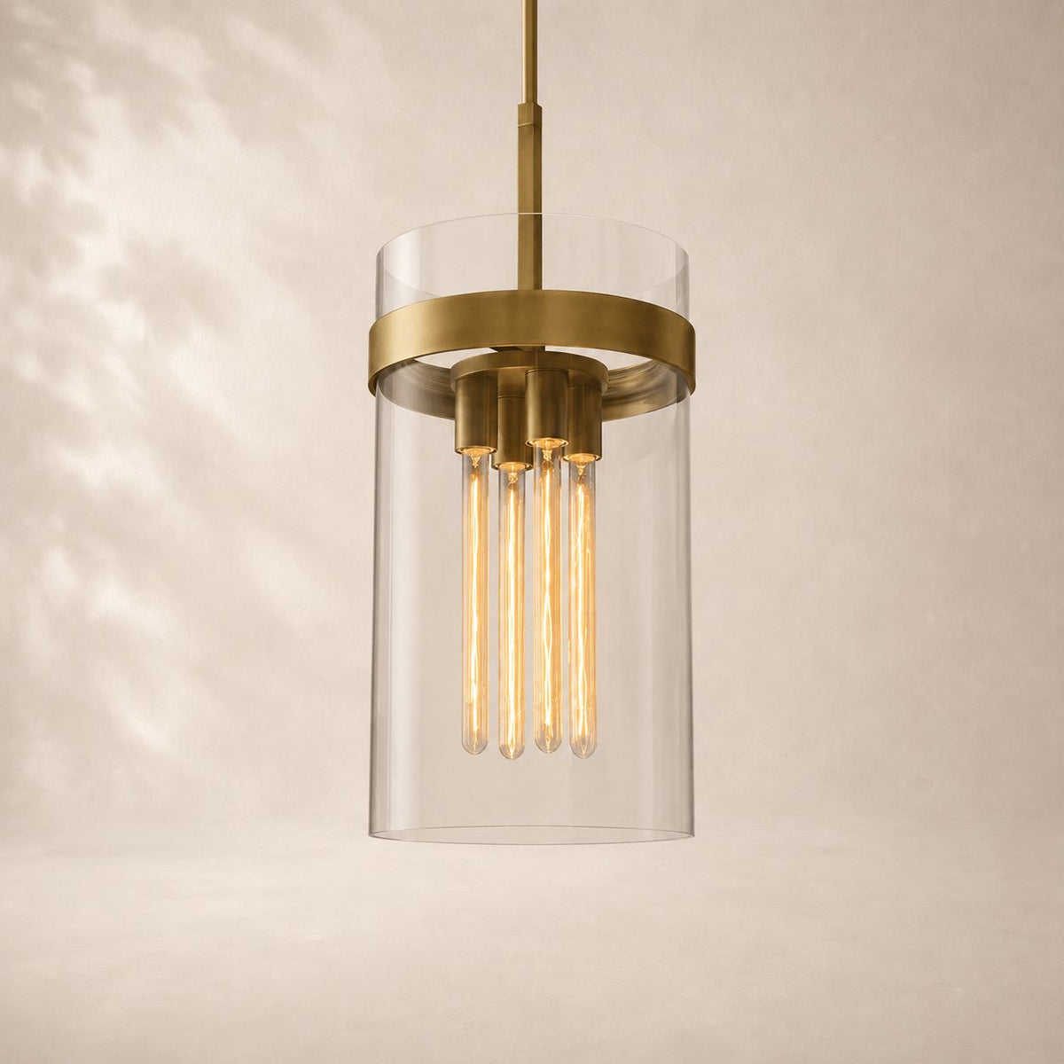 Ravina Clear Glass Pendant 12"