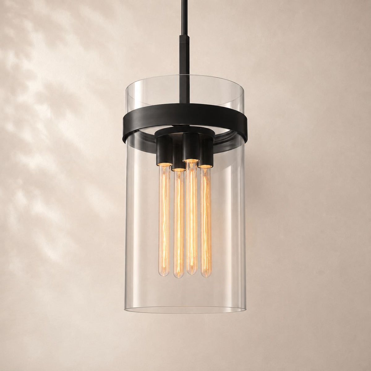 Ravina Clear Glass Pendant 12"
