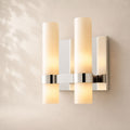 Ravina Double Milk Glass Sconce 12"