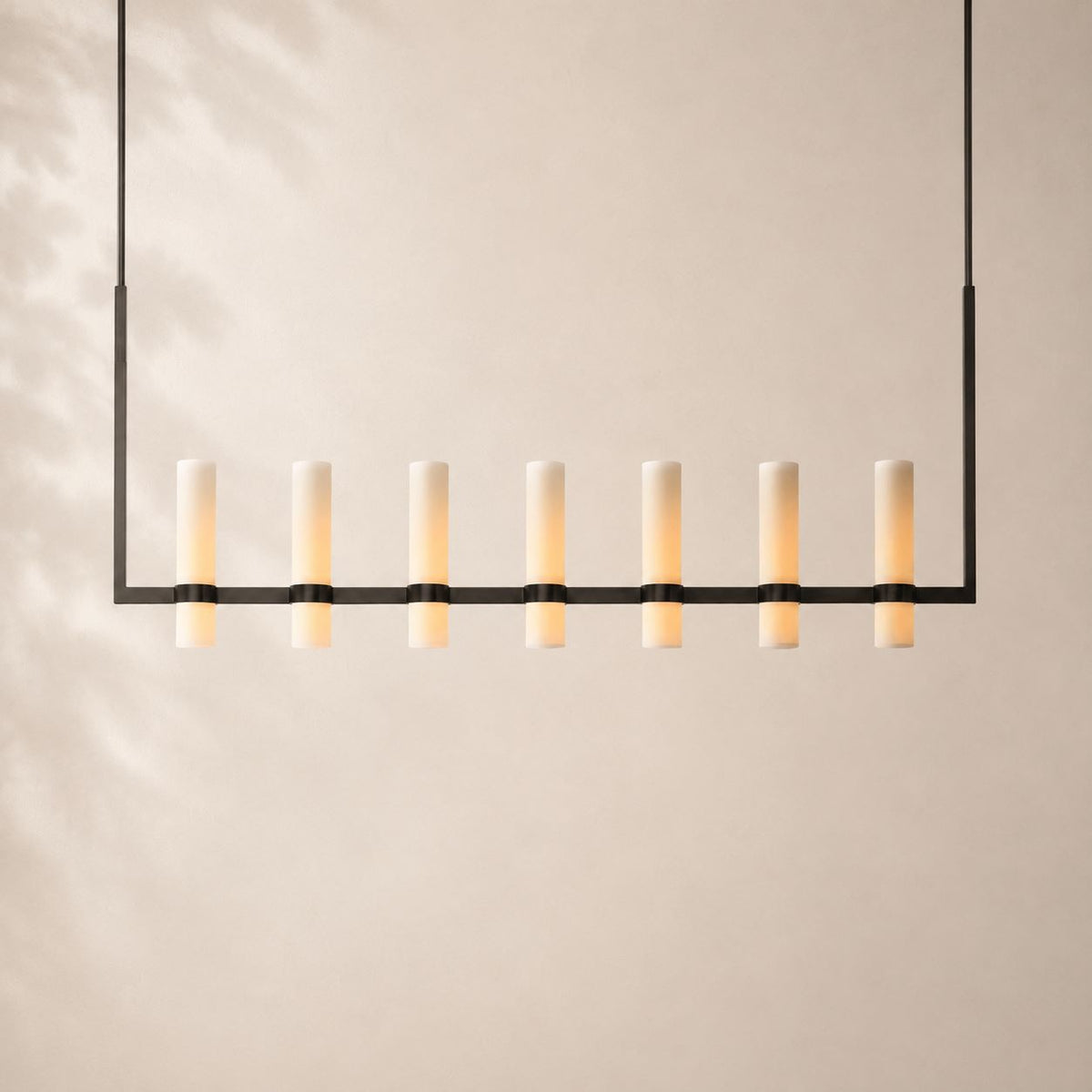 Ravina Linear Milk Chandelier 54"