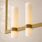 Ravina Linear Milk Chandelier 54"
