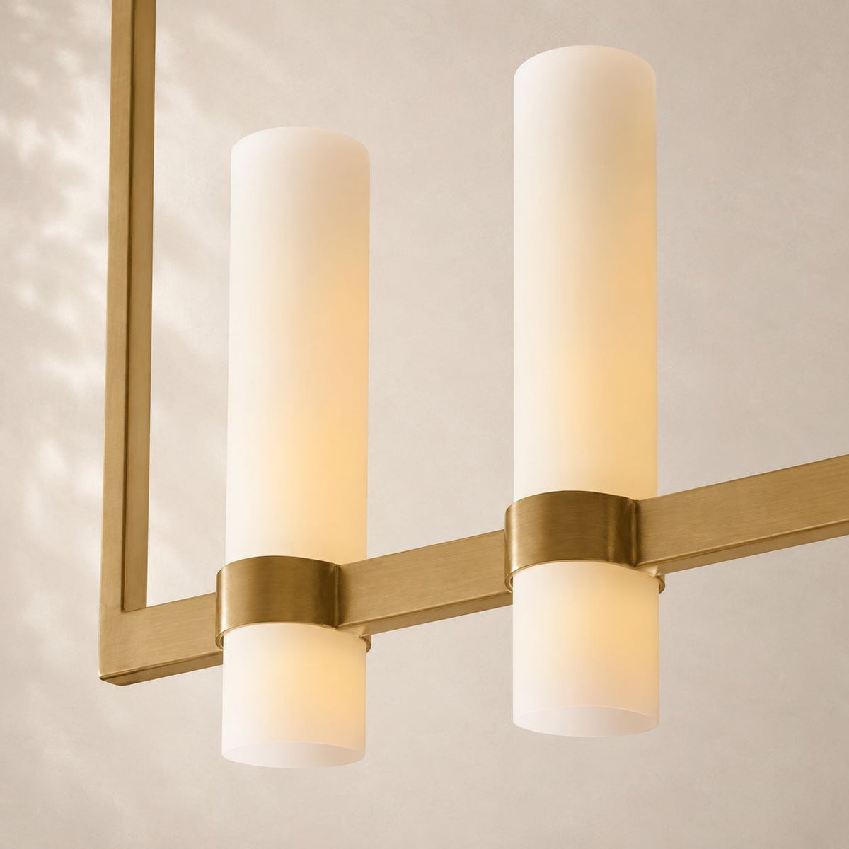 Ravina Linear Milk Chandelier 54"