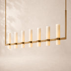 Ravina Linear Milk Chandelier 54"
