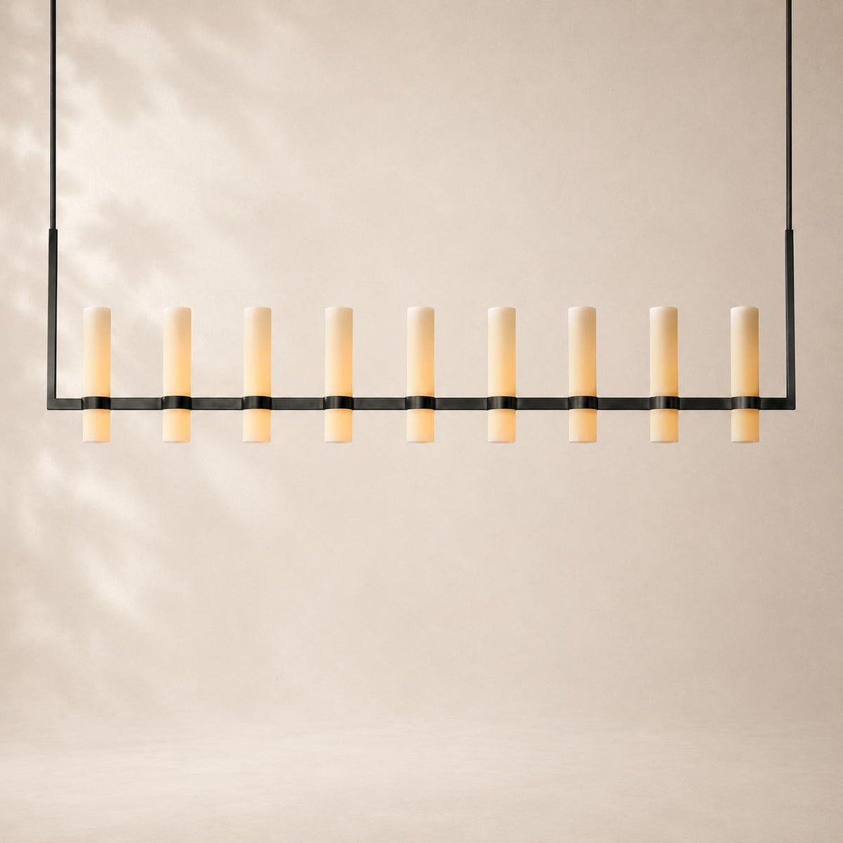 Ravina Linear Milk Chandelier 71"