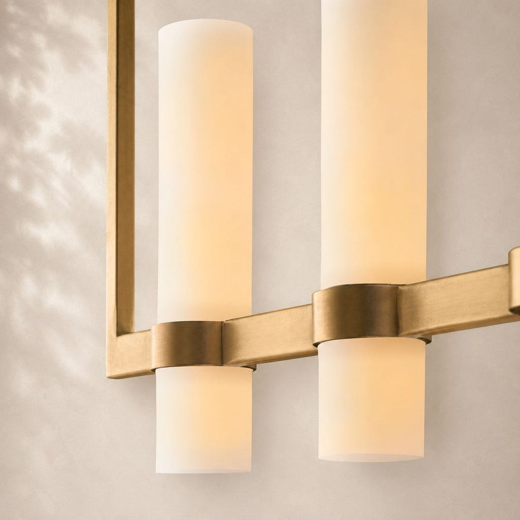 Ravina Linear Milk Chandelier 71"
