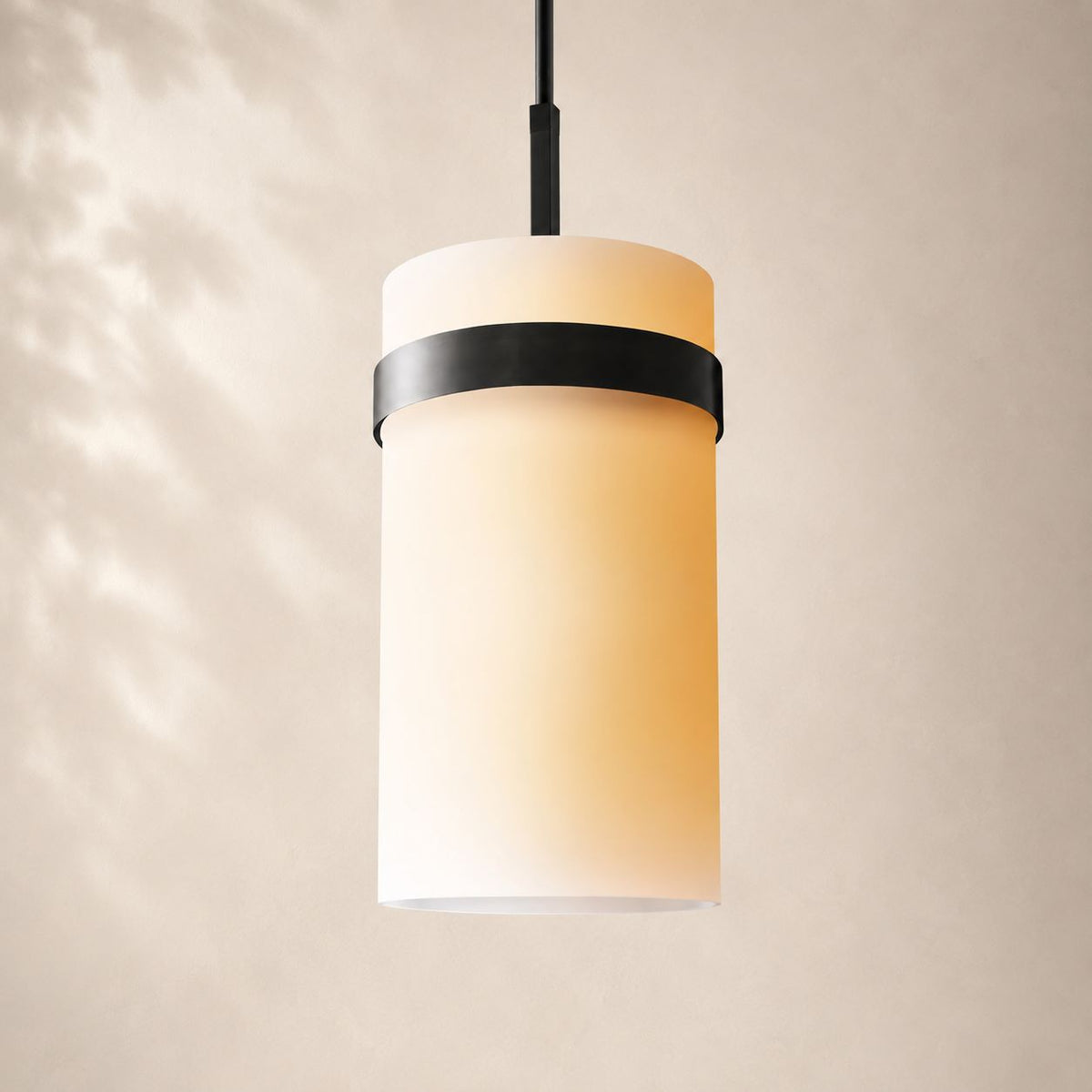 Ravina Milk Glass Pendant 12"
