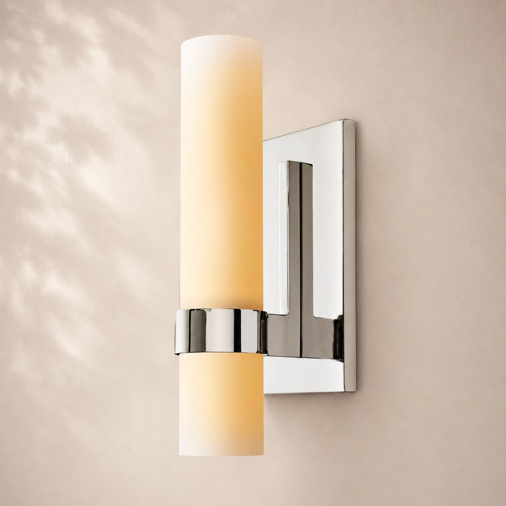 Ravina Milk Glass Sconce 12"