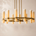 Ravina Round Milk Chandelier 36"