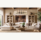 Ravina Round Milk Chandelier 60"