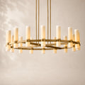 Ravina Round Milk Chandelier 60"