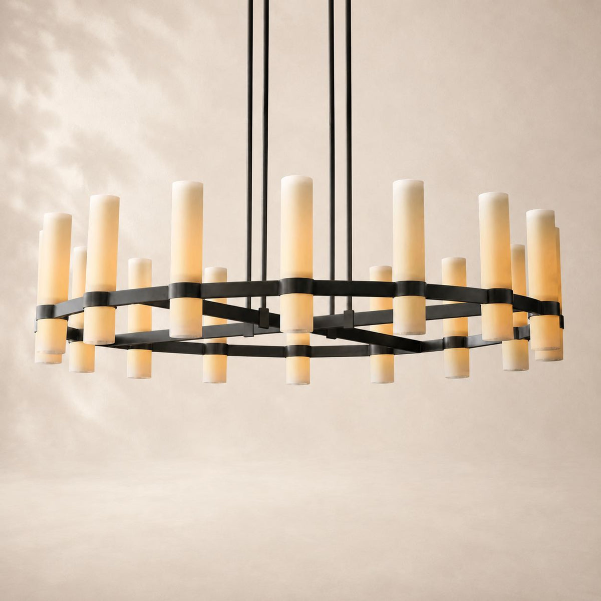 Ravina Round Milk Chandelier 48"