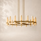 Ravina Round Milk Chandelier 48"