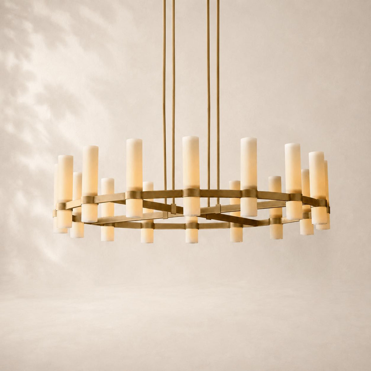 Ravina Round Milk Chandelier 48"