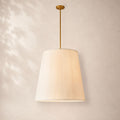 Reeva Pleated Barrel Pendant 25" 30"