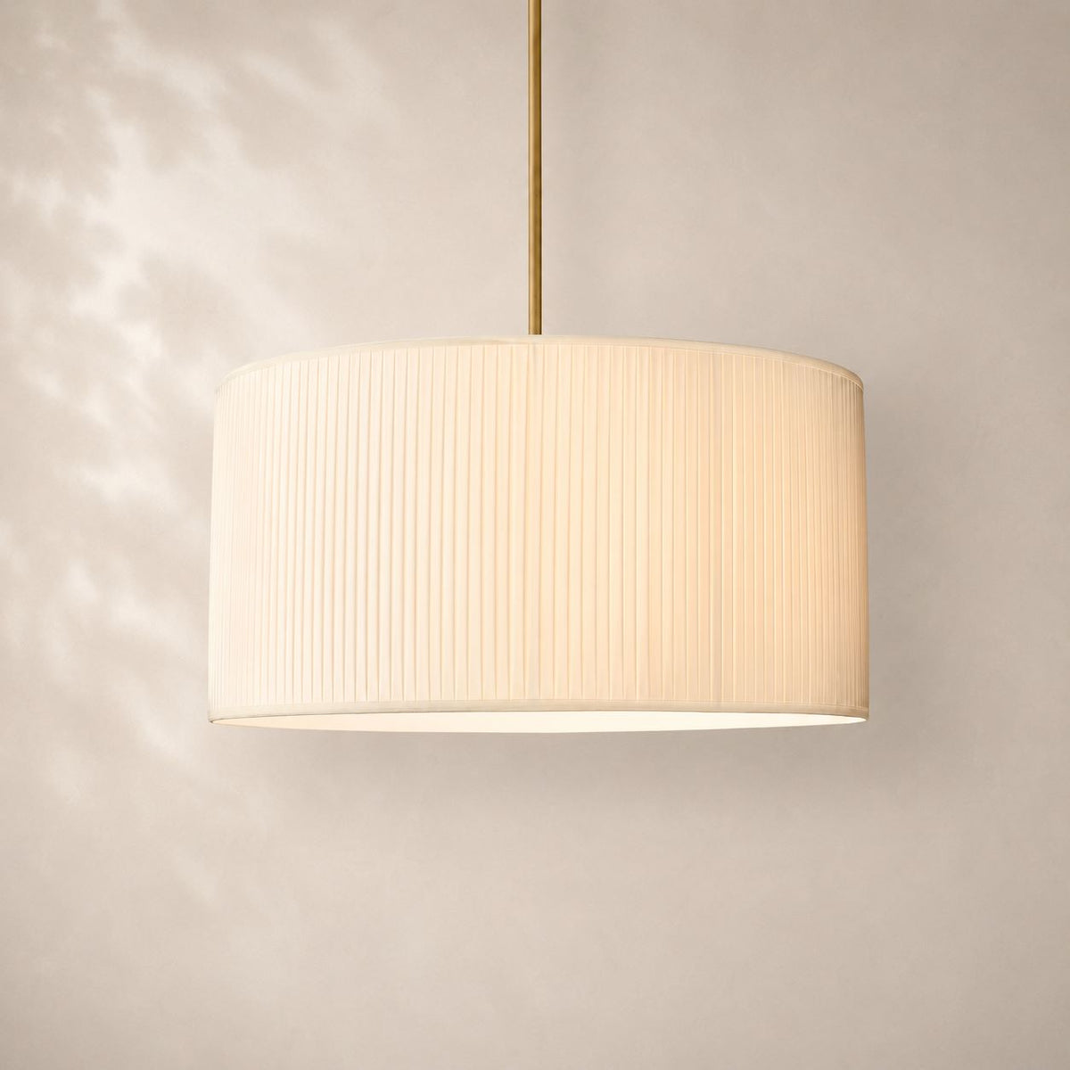 Reeva Pleated Drum Pendant 36"