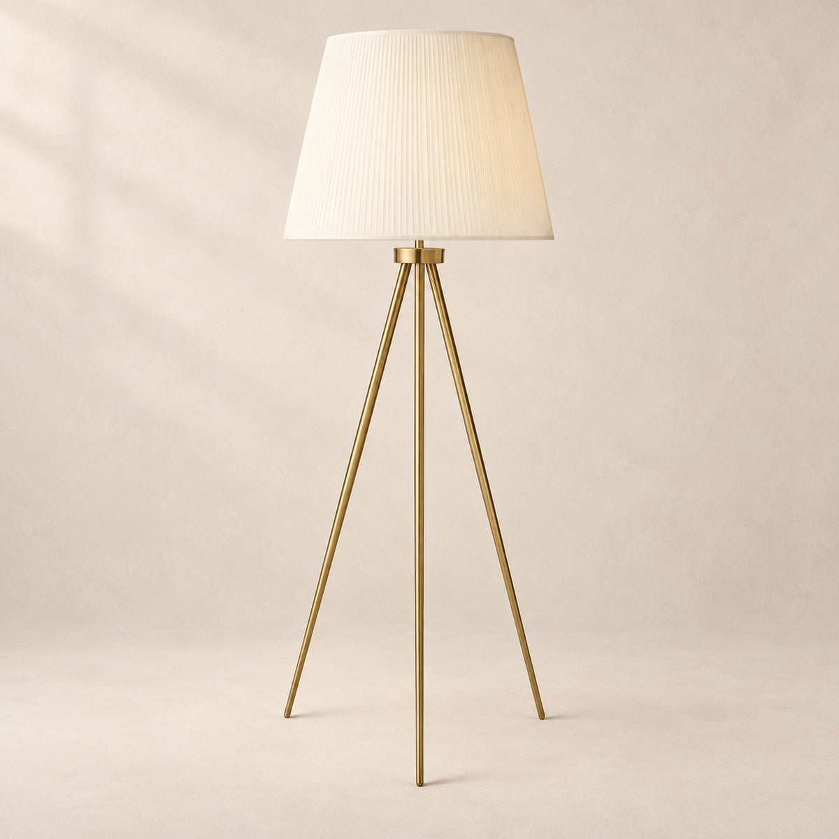 Reeva Pleated Silk Shade Floor Lamp