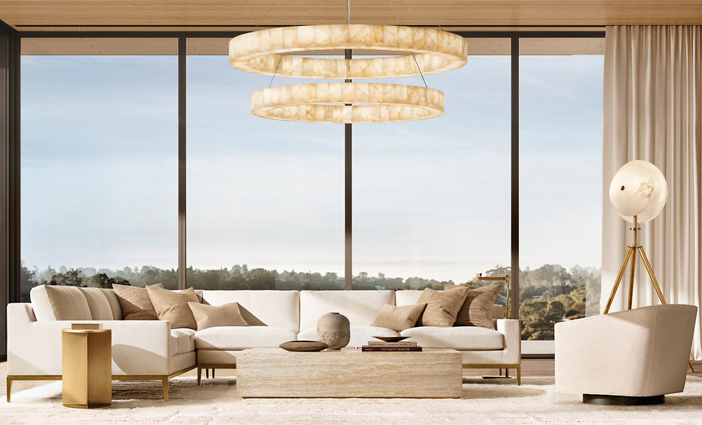 Rivelle Two Tiered Round Chandelier 60"