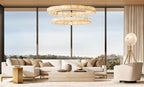 Rivelle Two Tiered Round Chandelier 60"