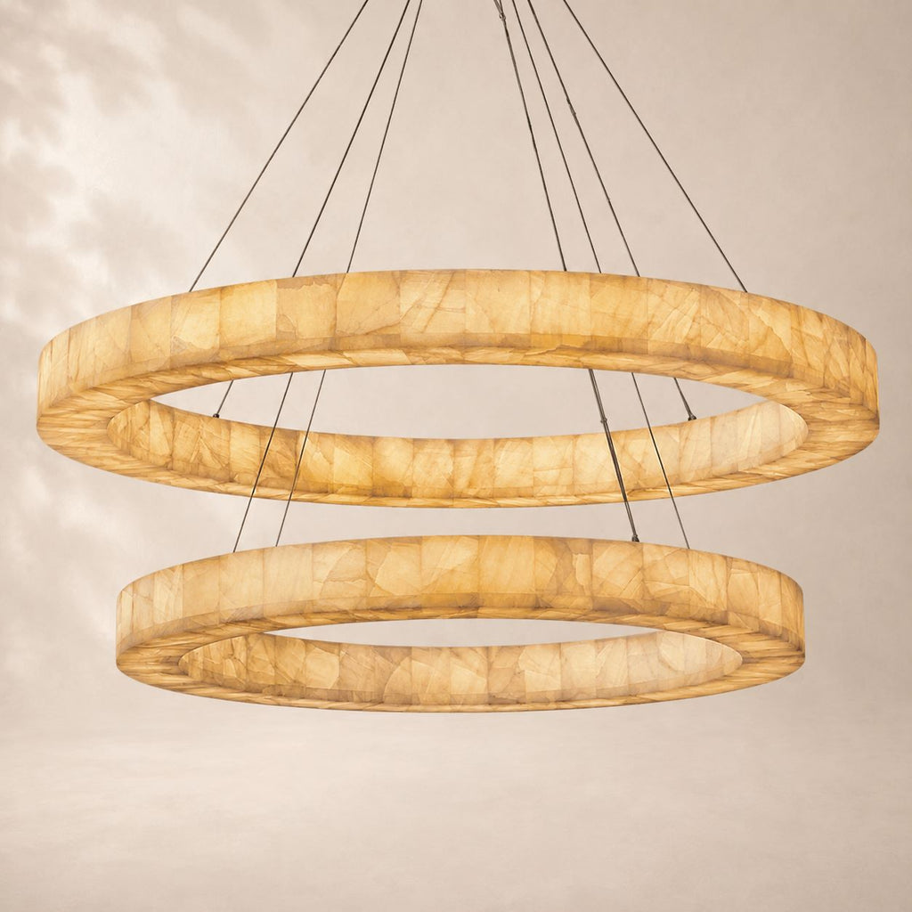 Rivelle Two Tiered Round Chandelier 60"