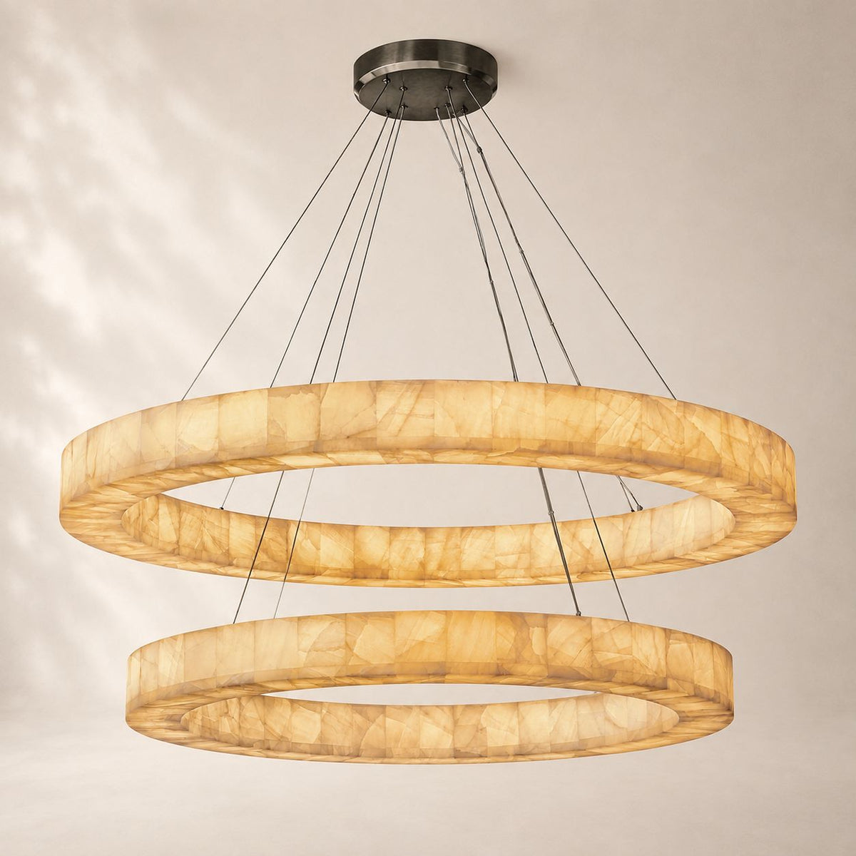Rivelle Two Tiered Round Chandelier 60"