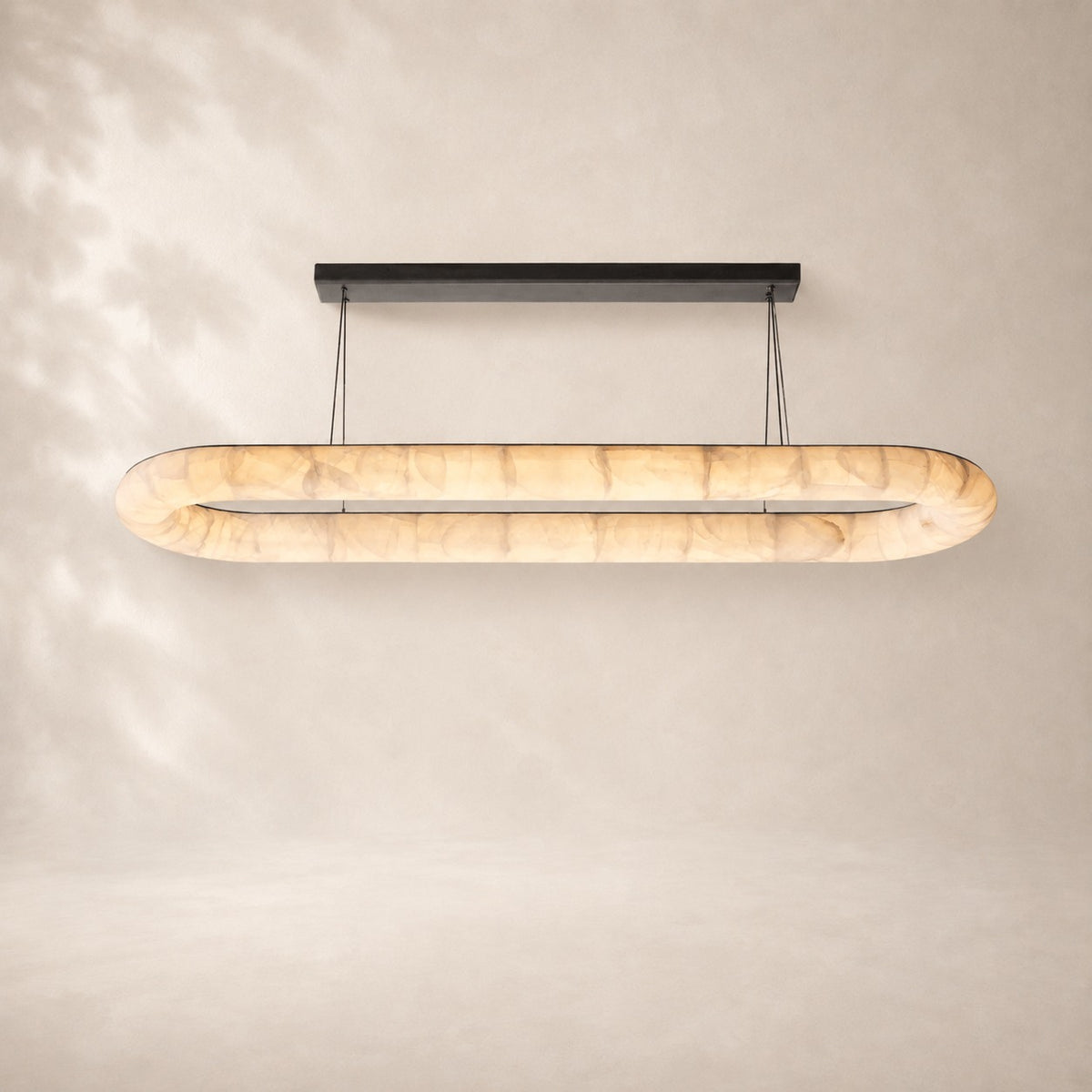 Riveon Lisse Oval Chandelier 74"